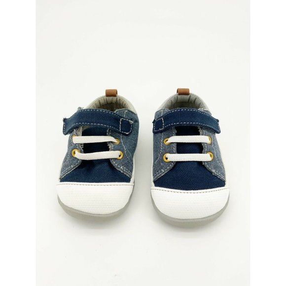 See Kai Run Stevie II Toddler Shoe Chambray Blue - Picture 4 of 6